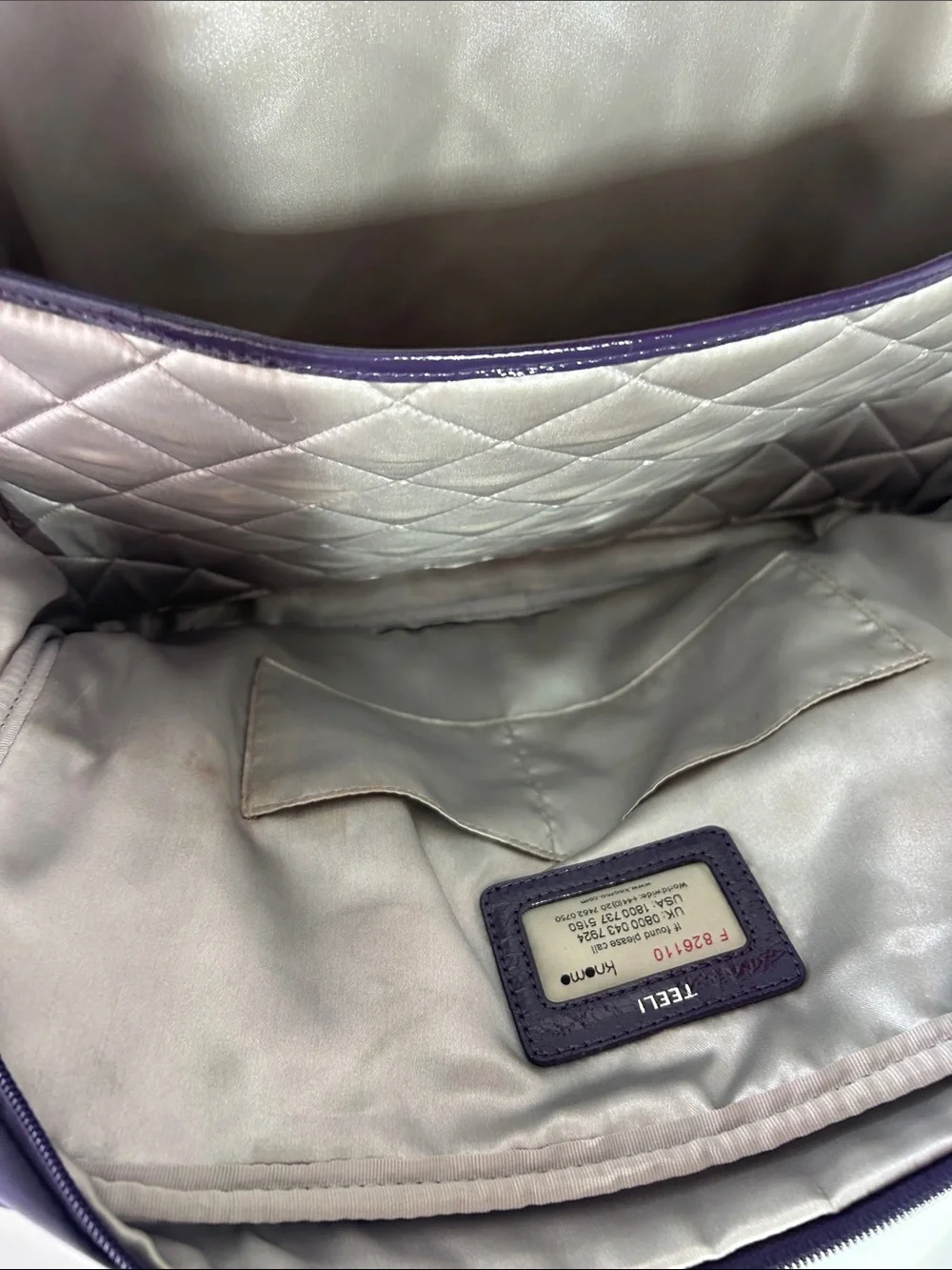 Quilted Purple Laptop Bag for Women - Stylish Carry Case